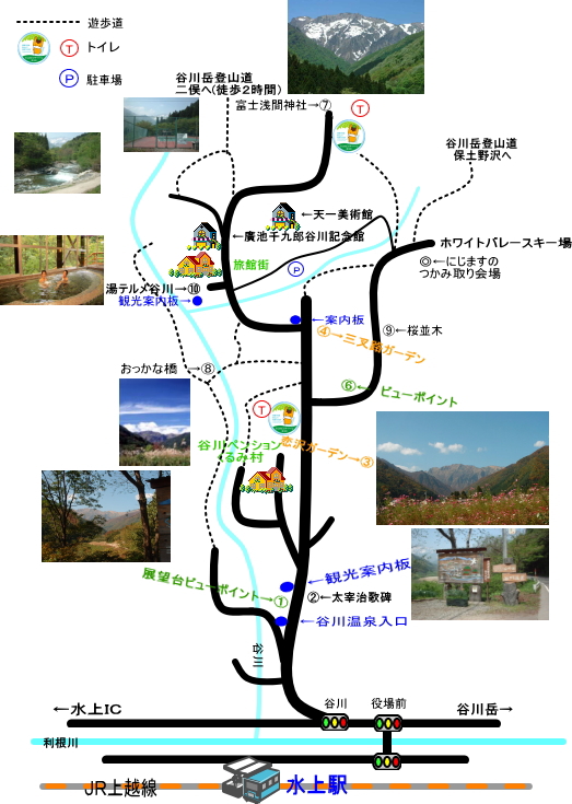 谷川温泉の地図